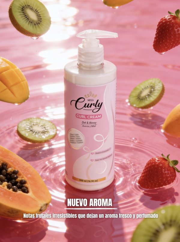 Crema Hidratante Y Definidora de Rizos -  Avena y Miel - 500ML
